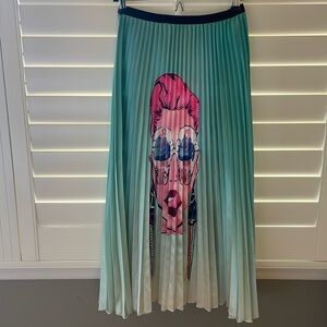 Very unique ombré satin skirt
